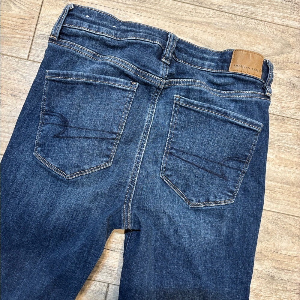 American Eagle Woman’s Blue Jeans Size 6 Long - Picture 2 of 6